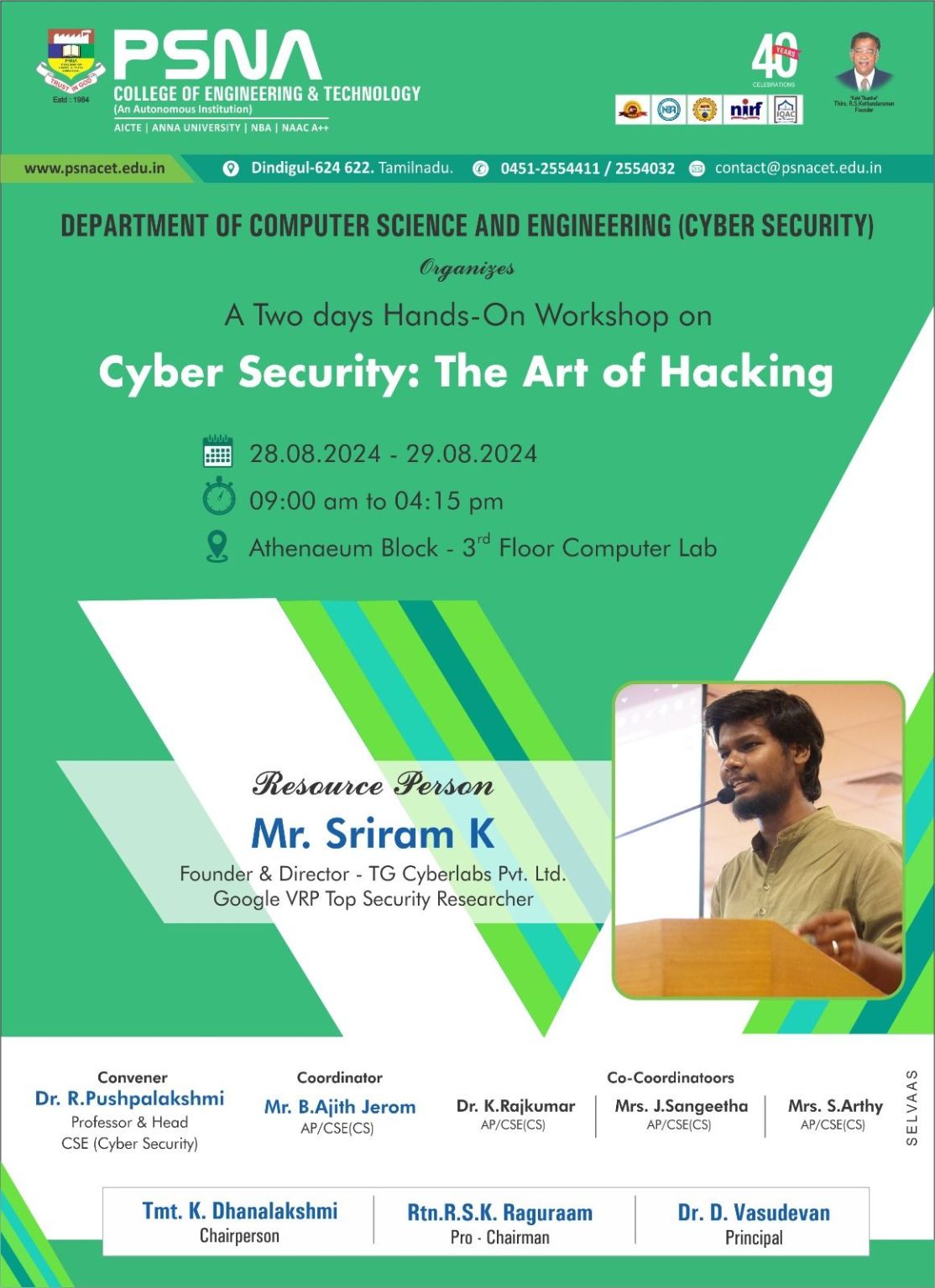 Cyber Security- The Art of Hacking- Workshop: 